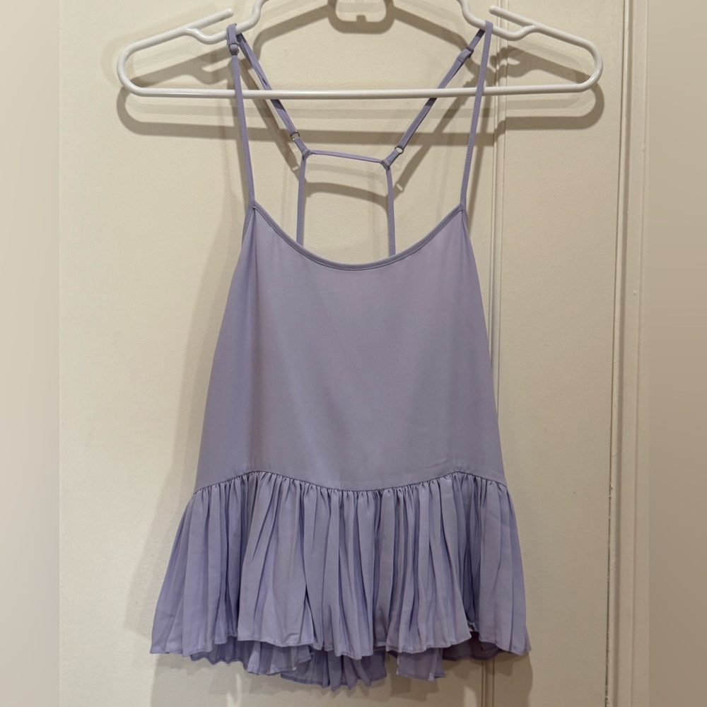Elizabeth and James Lilac Pleated Hem Cami